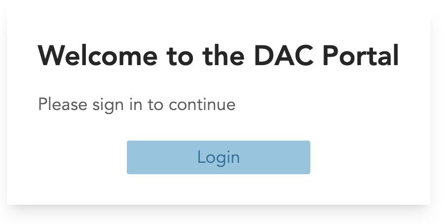 DAC portal login